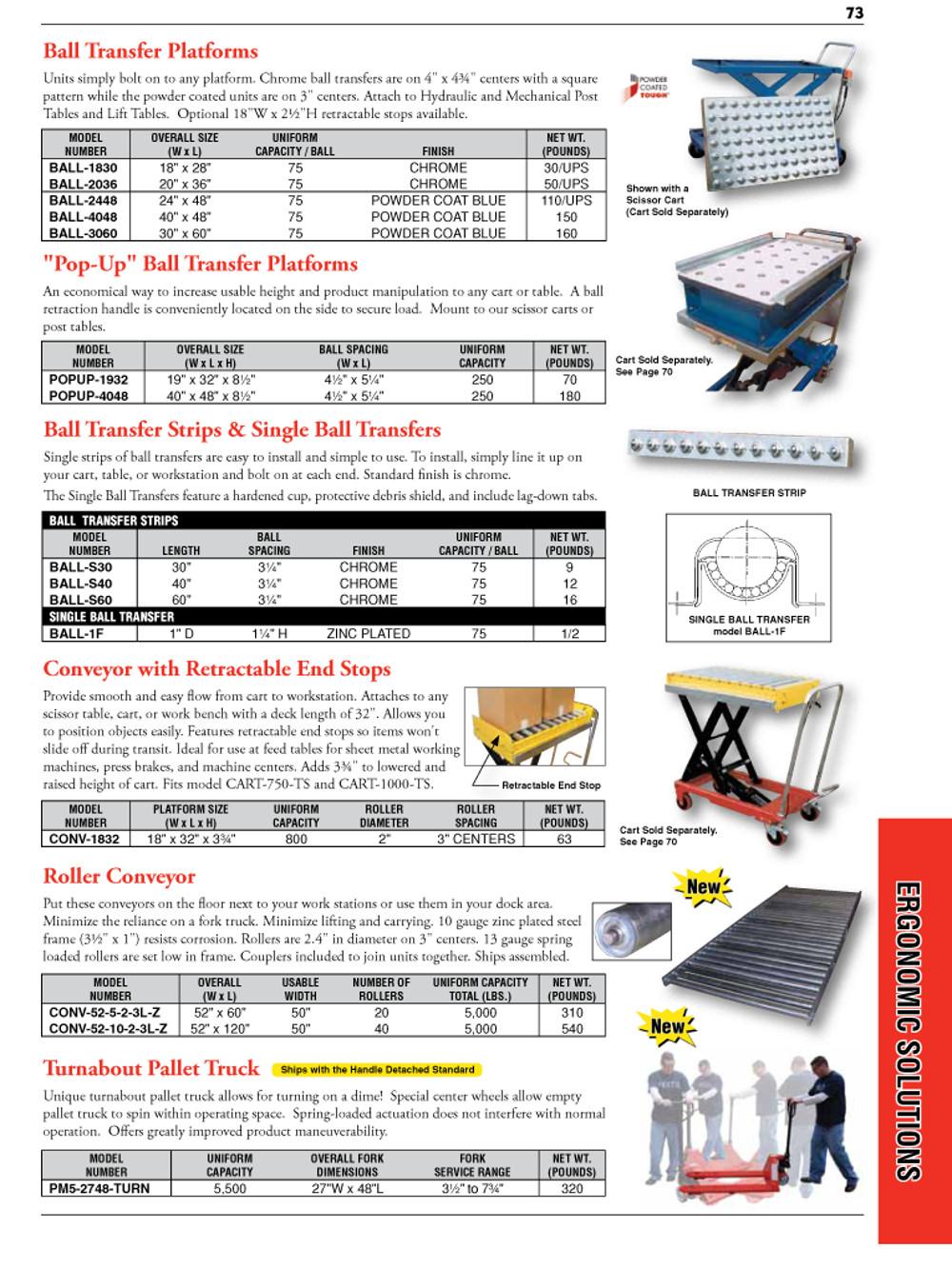 Ergonomic Solutions Equipment Catalogue, Vancouver, BC, Canada
