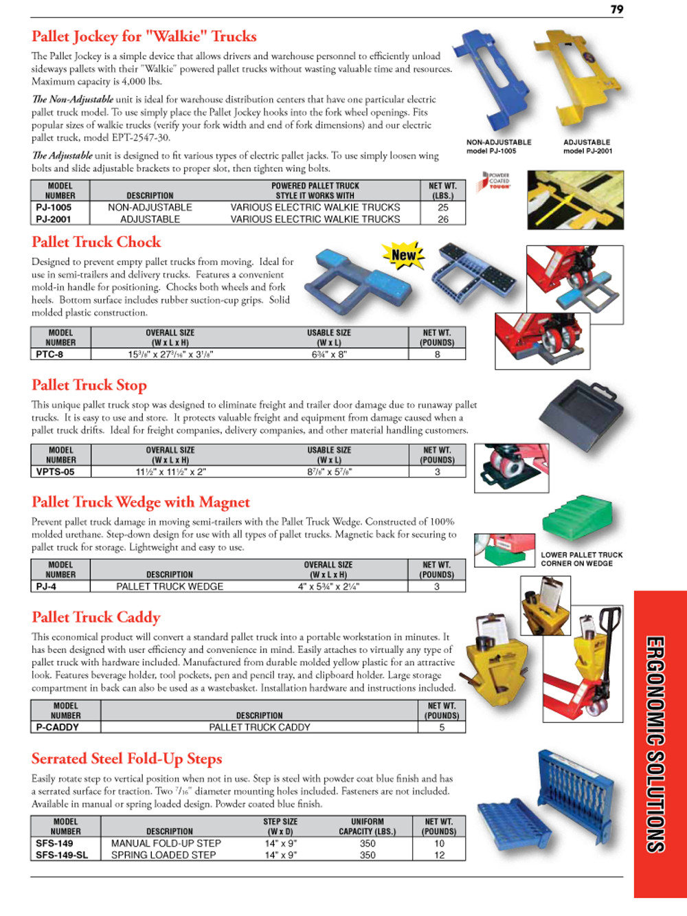 Ergonomic Solutions Equipment Catalogue, Vancouver, BC, Canada