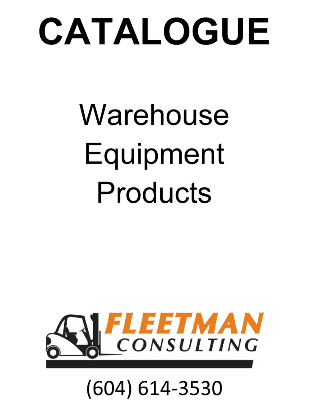 Fork Truck Attachments Catalog Page
