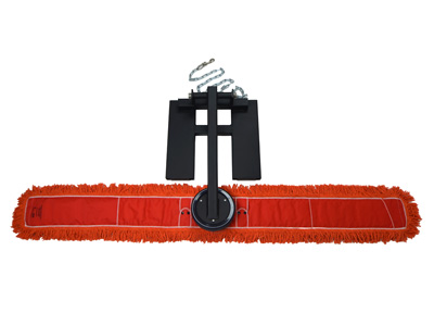 Forklift Dust Mop Attachment Front View