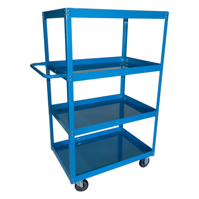 4 shelf metal cart