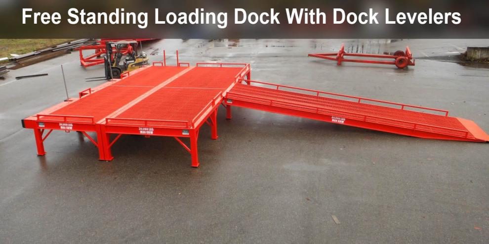 Free Standing Dock With Dock Levelers