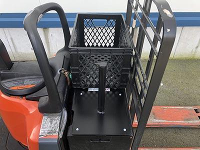 Magnetic Storage Tote For Electric Pallet Jacks