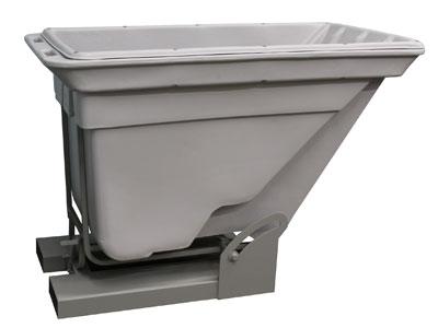 plastic self dumping hopper